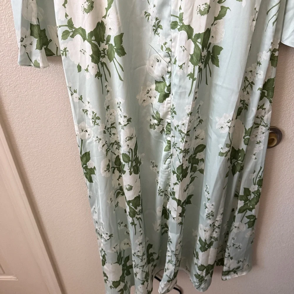 AW‎ Bridal Sz 14 Ginevra Mottled Moss Green Dress